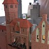 Montaż miniatury zamku