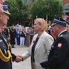 Uroczysty apel na Placu Kazimierza Jagiellończyka