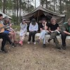 Burmistrz odwiedził harcerzy przebywających w Lipuszu