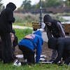 Uczniowie malborskich szkół zazieleniają bulwar im. Macieja Kilarskiego
