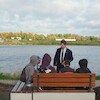 Uczniowie malborskich szkół zazieleniają bulwar im. Macieja Kilarskiego